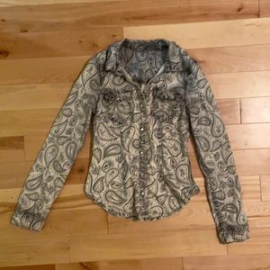 Super cute Western inspired shirt / blouse
